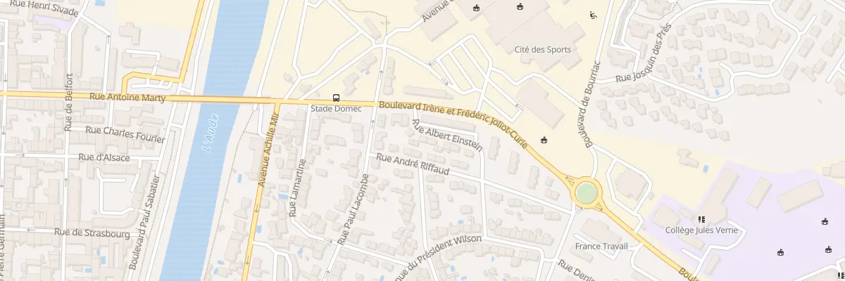 Plan du 6 Rue Albert Einstein à Carcassonne