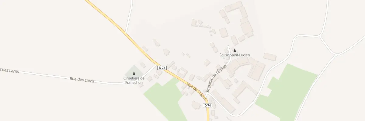 Plan du 184 Rue de Thieux à Catillon-Fumechon