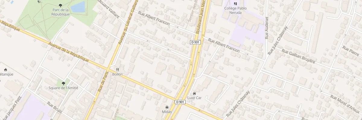 Plan du 24 Av du Maréchal Foch à Saint-Denis