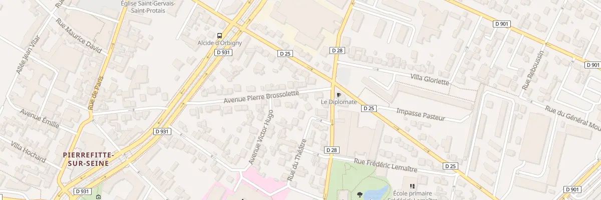 Plan du 50 Av Pierre Brossolette à Saint-Denis