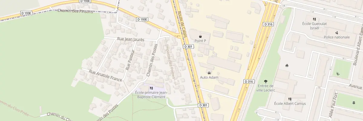 Plan du 77 Rte de Calais à Montmagny