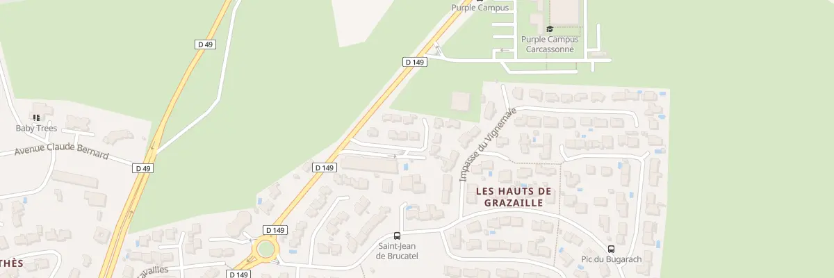 Plan du 11 Rue du Mont Saint Bres à Carcassonne