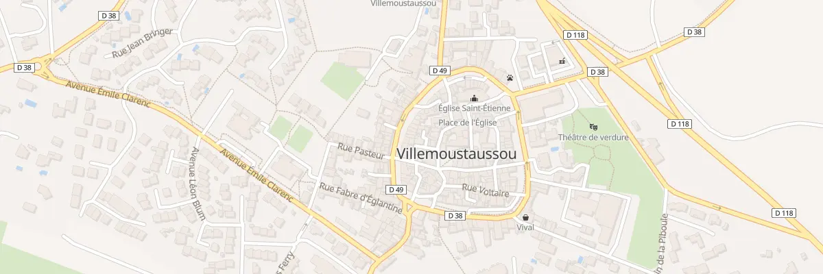Plan du 18 Bd de la République à Villemoustaussou