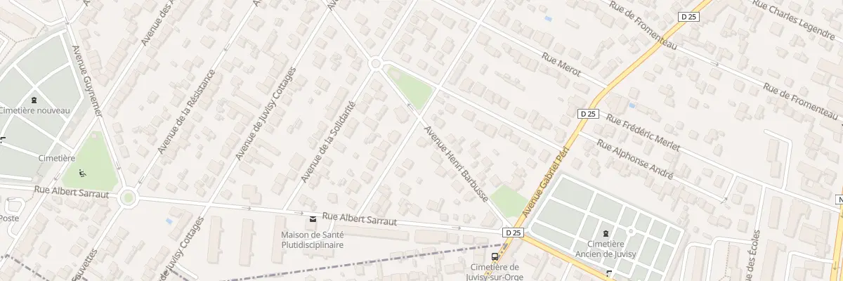 Plan du 13 Rue Henri Barbusse à Juvisy-sur-Orge