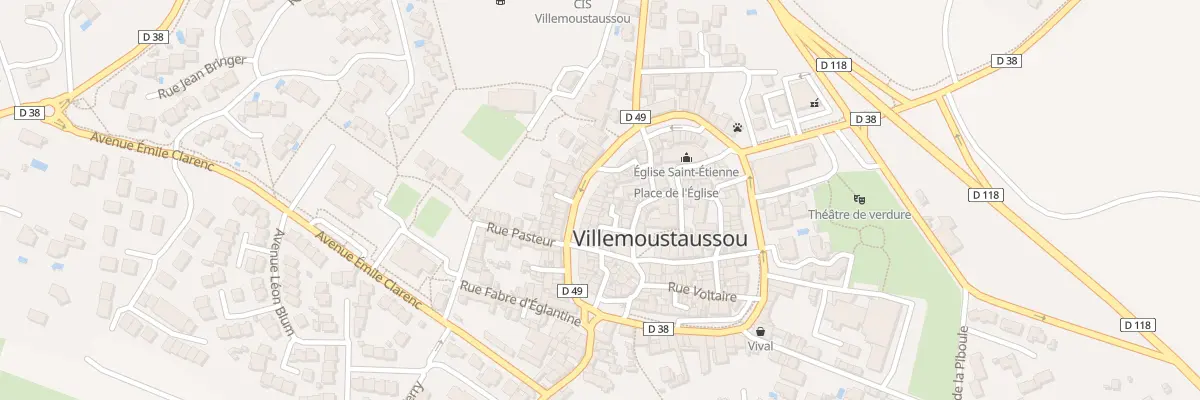 Plan du 22 Bd de la République à Villemoustaussou