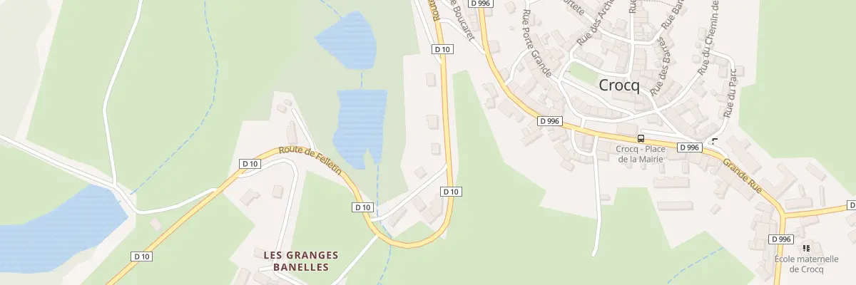 Plan du 6 Rte de Felletin à Crocq