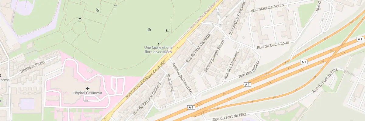 Plan du 28 Rue Roland Vachette à Saint-Denis