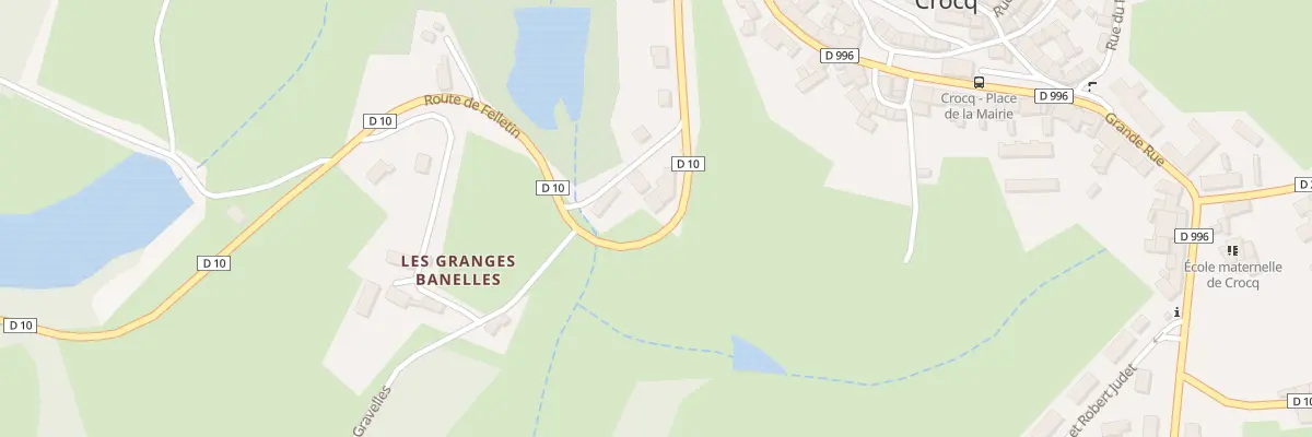 Plan du 10 Rte de Felletin à Crocq