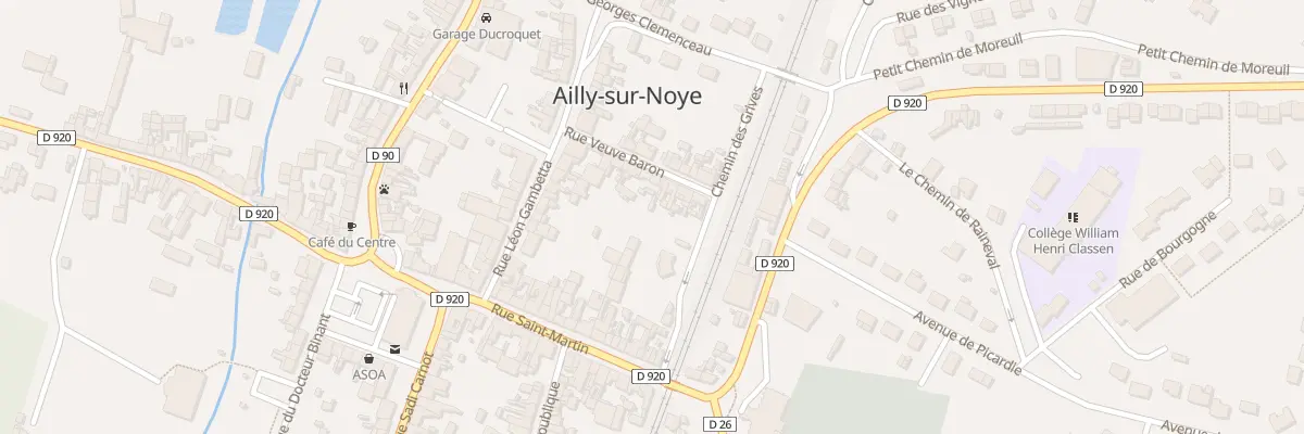 Plan du 14 Rue Veuve Baron à Ailly-sur-Noye