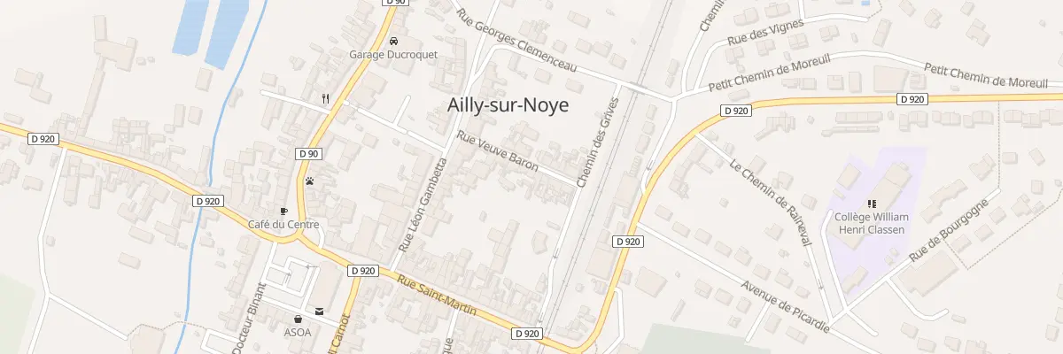 Plan du 12 Rue Veuve Baron à Ailly-sur-Noye