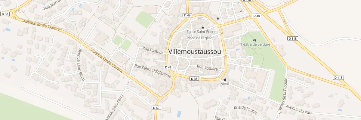 Plan du 8 Rue de la Liberté à Villemoustaussou