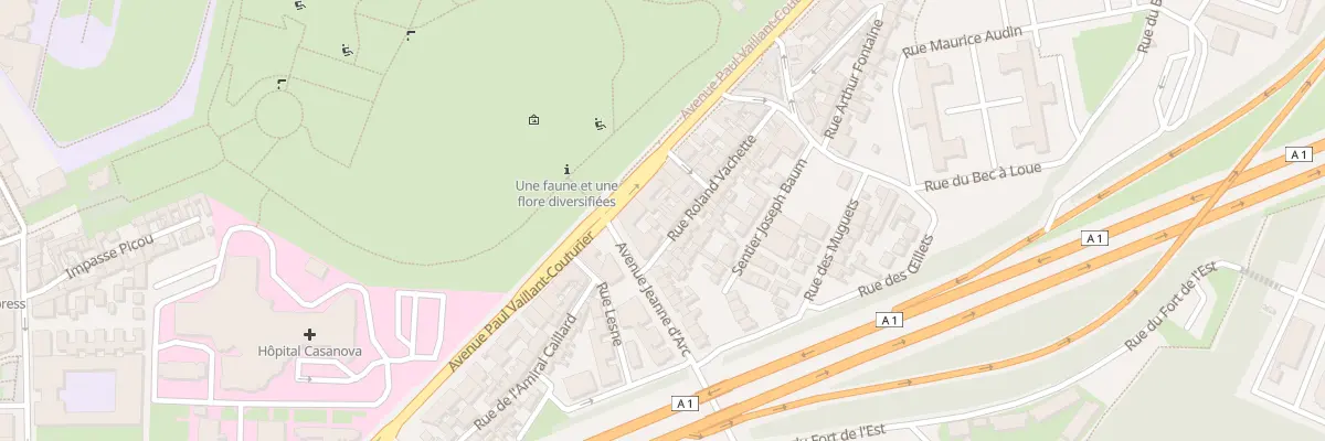 Plan du 24 Rue Roland Vachette à Saint-Denis