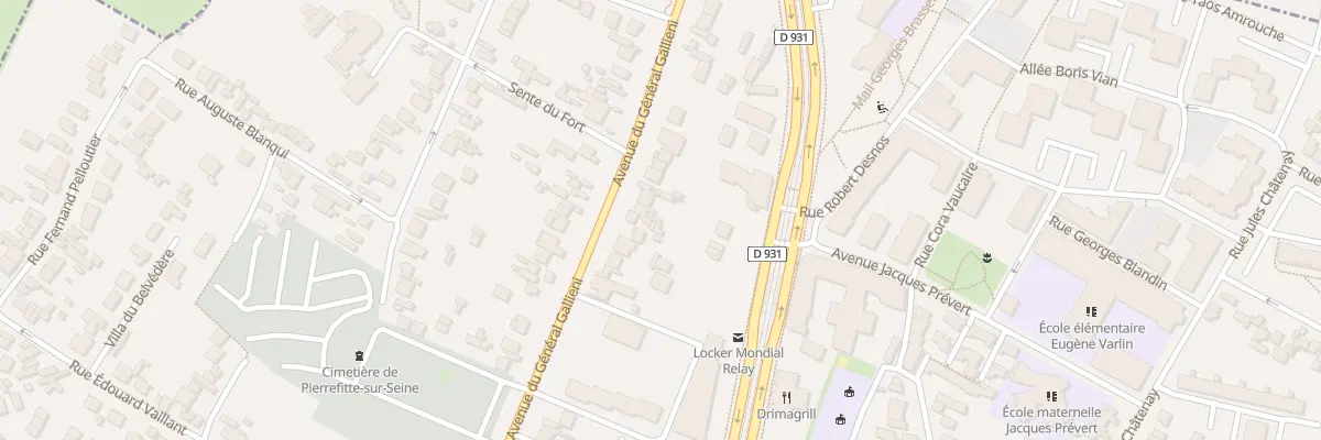 Plan du 84 Av General Gallieni à Saint-Denis