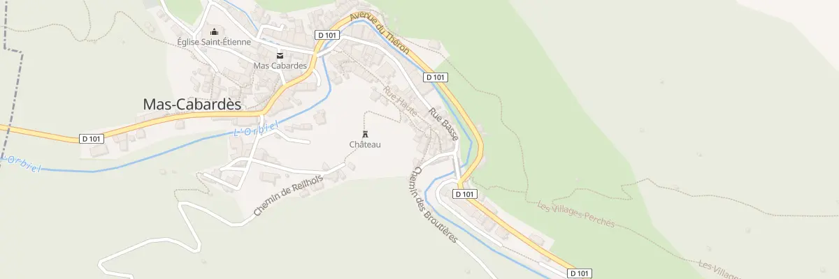 Plan du 6 Rue du Château à Mas-Cabardès