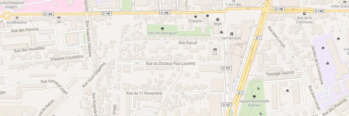 Plan du 14 Rue du Dr Paul Laurens à Villejuif