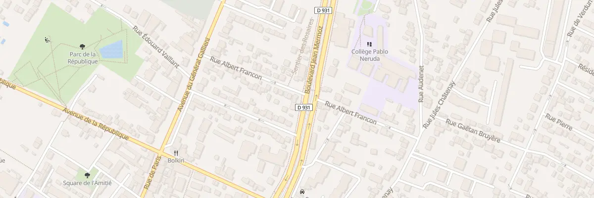 Plan du 79 Bd Jean Mermoz à Saint-Denis