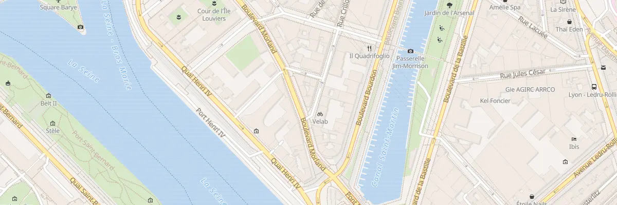 Plan du 6 Bd Morland à Paris 4e Arrondissement