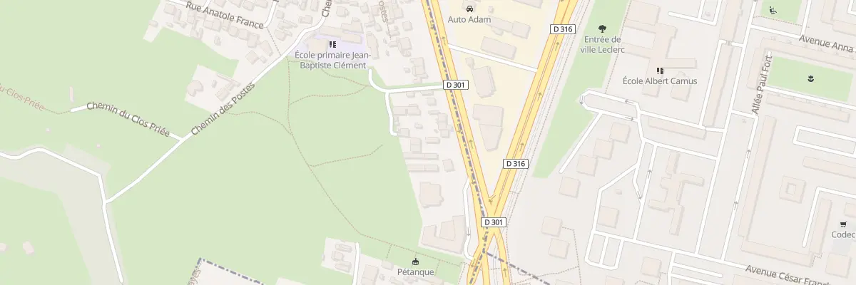 Plan du 39B Rte de Calais à Montmagny