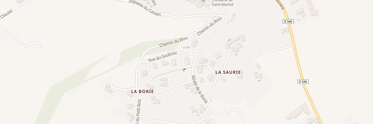 Plan du 5177 Rte de la Borie à Gramond