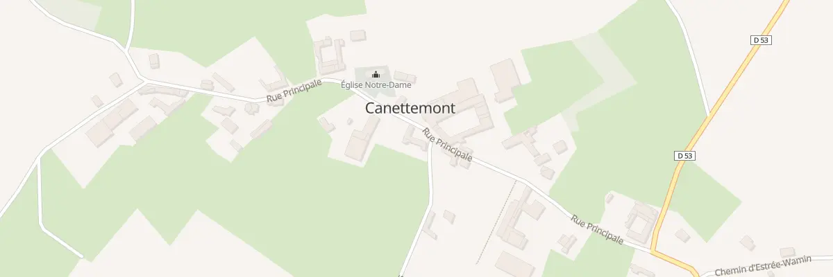 Plan du 12 Rue Principale à Canettemont