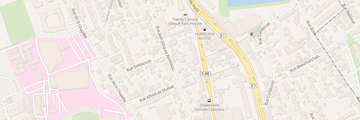 Plan du 61 Rue Jean-jacques Rousseau à Villejuif