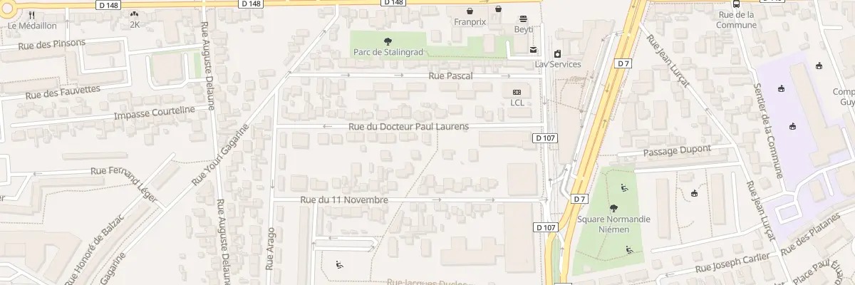 Plan du 21 Rue du Dr Paul Laurens à Villejuif