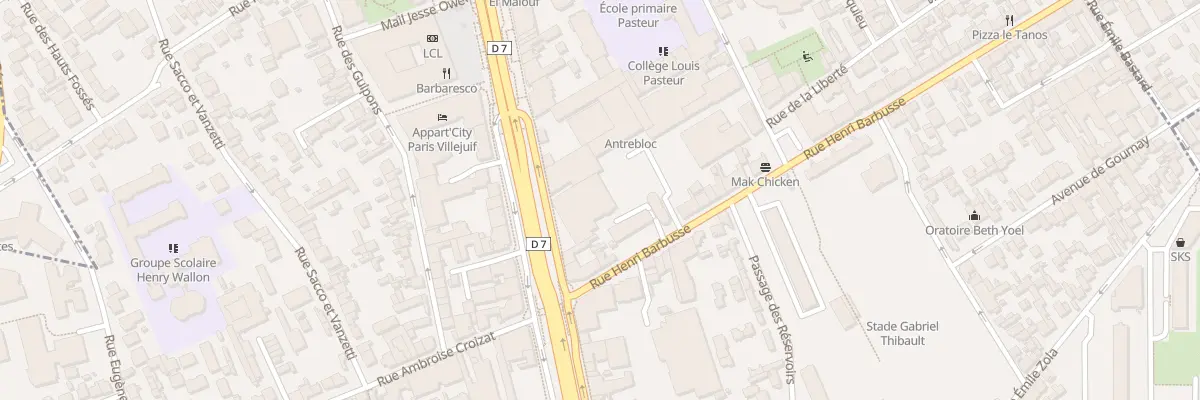 Plan du 85 Av de Paris à Villejuif