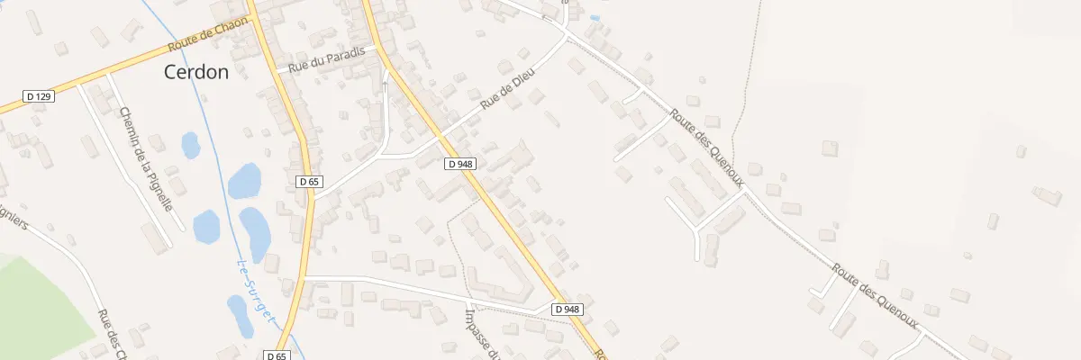 Plan du 43 Rte d’Argent à Cerdon