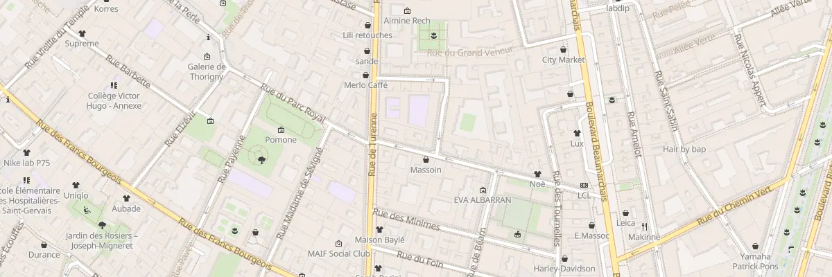 Plan du 26 Rue Saint-Gilles à Paris 3e Arrondissement