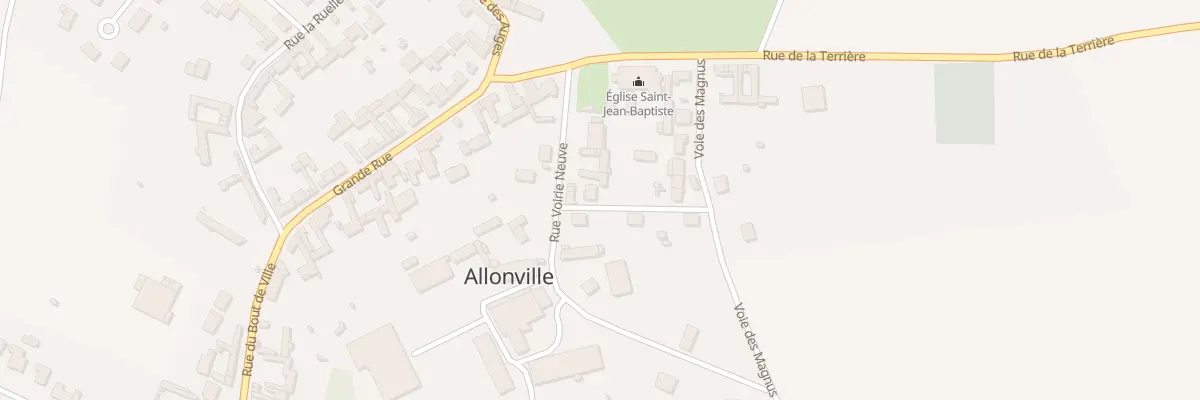 Plan du 9 Rue Voirie Neuve à Allonville