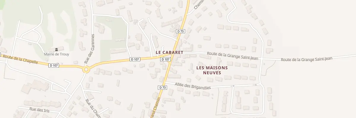 Plan du 12 Rue du Grand Chemin à Trouy