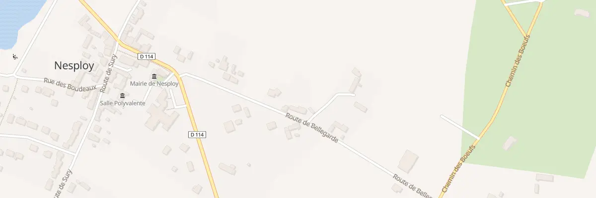Plan du 17 Rte de Bellegarde à Nesploy