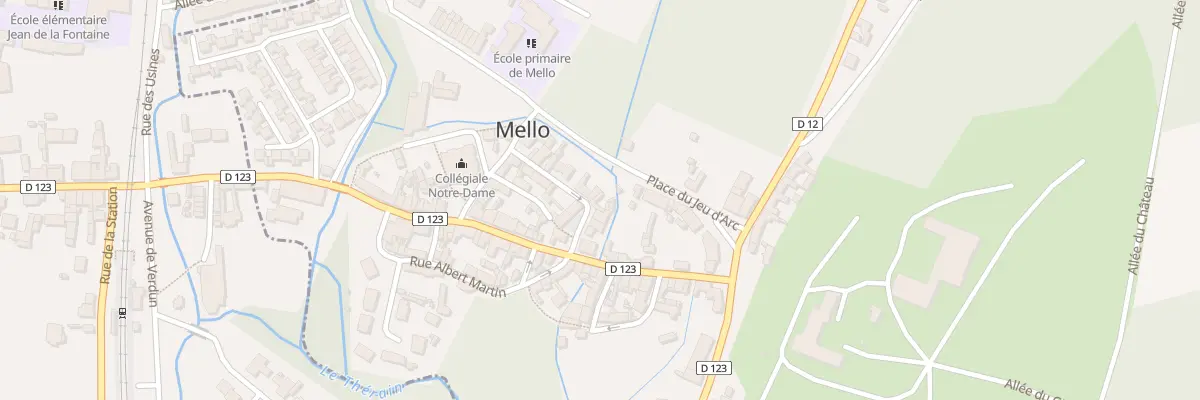 Plan du 8 Pl de la Mairie à Mello
