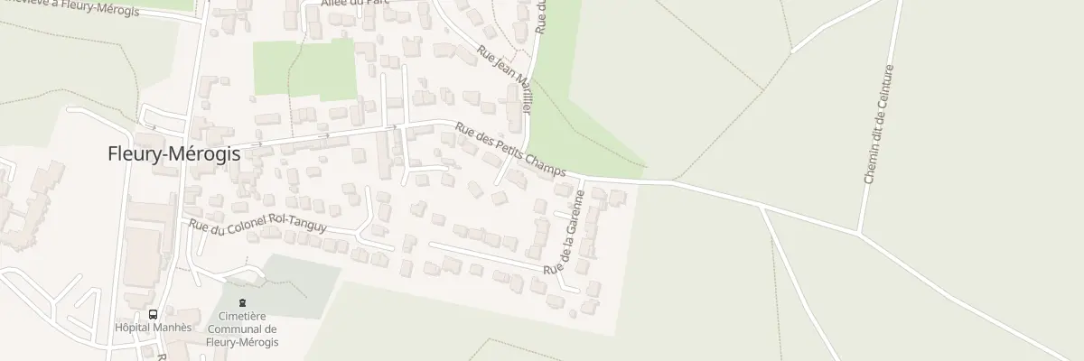 Plan du 25 Rue des Petits Champs à Fleury-Mérogis