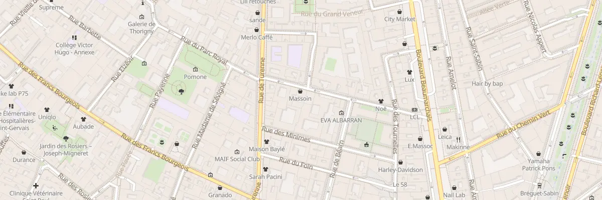 Plan du 11B Rue Saint-Gilles à Paris 3e Arrondissement