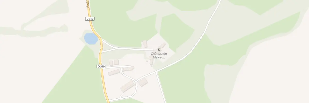 Plan du 5035 Chateau de Malvaux à Saint-Éloy-d’Allier