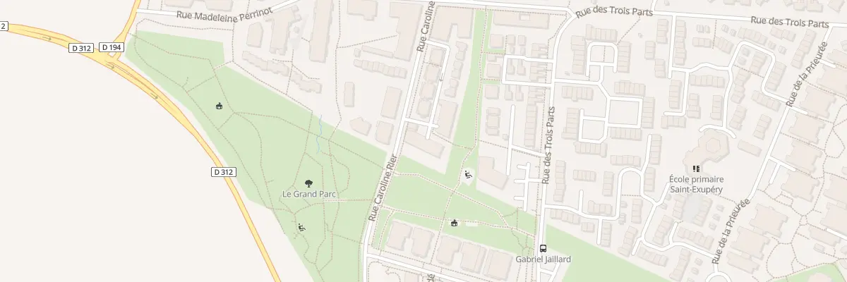 Plan du 2 Rue Caroline Rier à Bondoufle