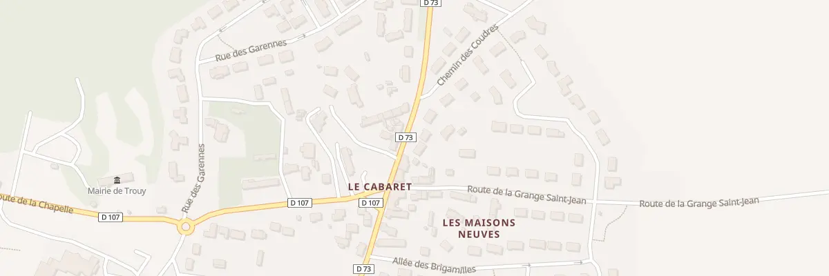 Plan du 6T Rue du Grand Chemin à Trouy