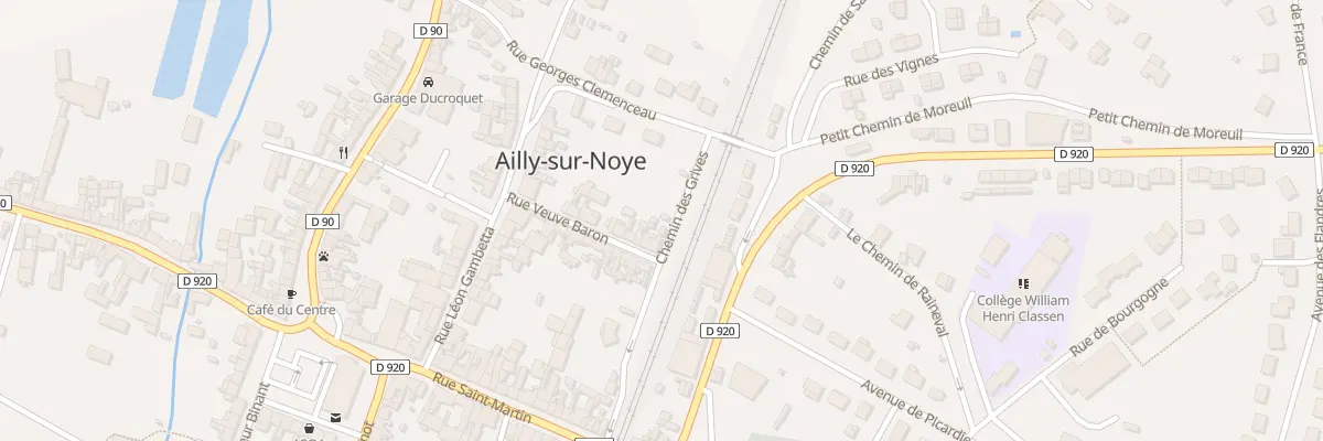 Plan du 17 Rue Veuve Baron à Ailly-sur-Noye