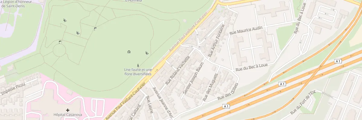 Plan du 16 Rue Roland Vachette à Saint-Denis