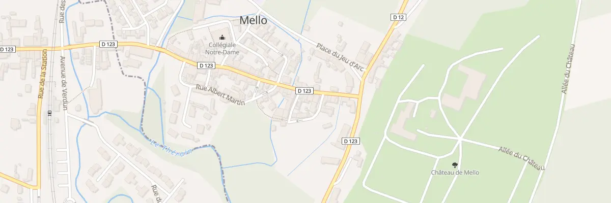 Plan du 7 Grande Rue à Mello