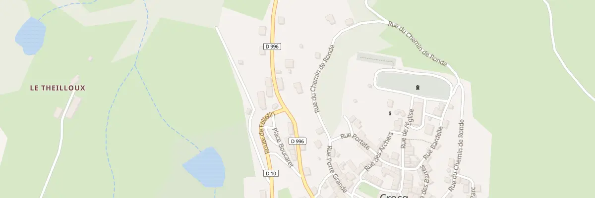Plan du 2 Rte d’Aubusson à Crocq