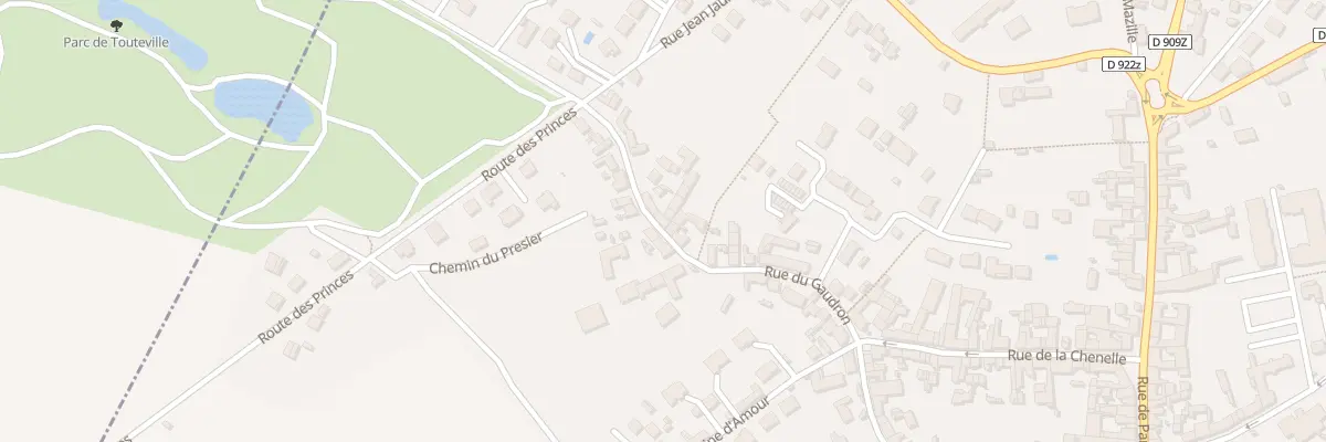 Plan du 28 Rue du Gaudron à Viarmes
