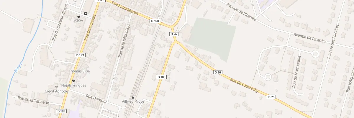 Plan du 2 Rue de Louvrechy à Ailly-sur-Noye