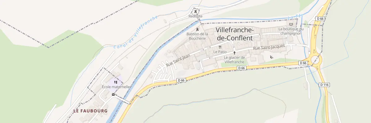 Plan du 6 Rue St Jean à Villefranche-de-Conflent