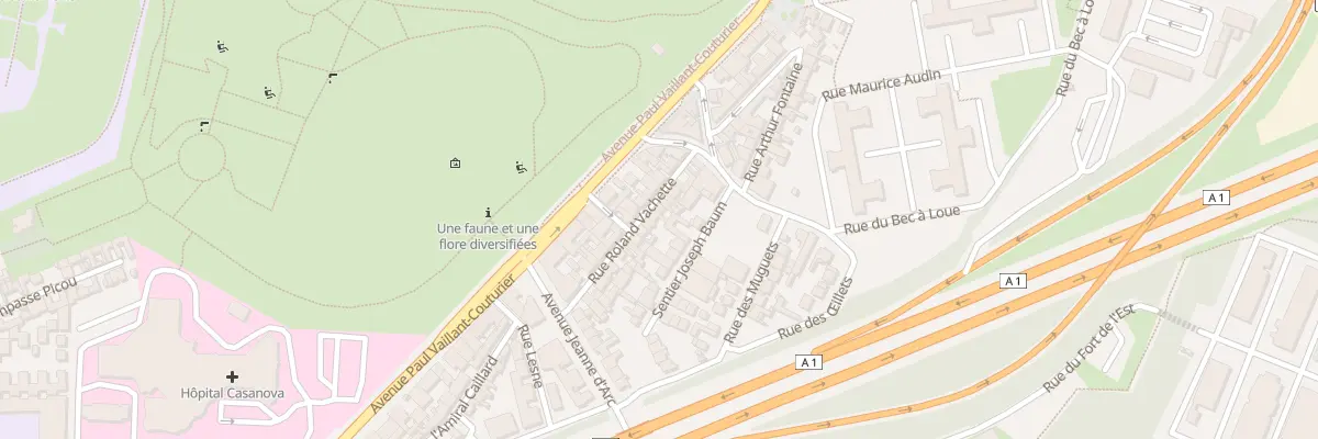 Plan du 13 Rue Roland Vachette à Saint-Denis