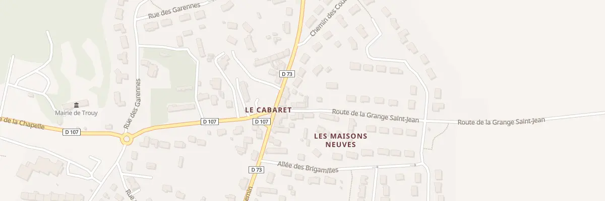 Plan du 3 Rte de la Grange Saint Jean à Trouy