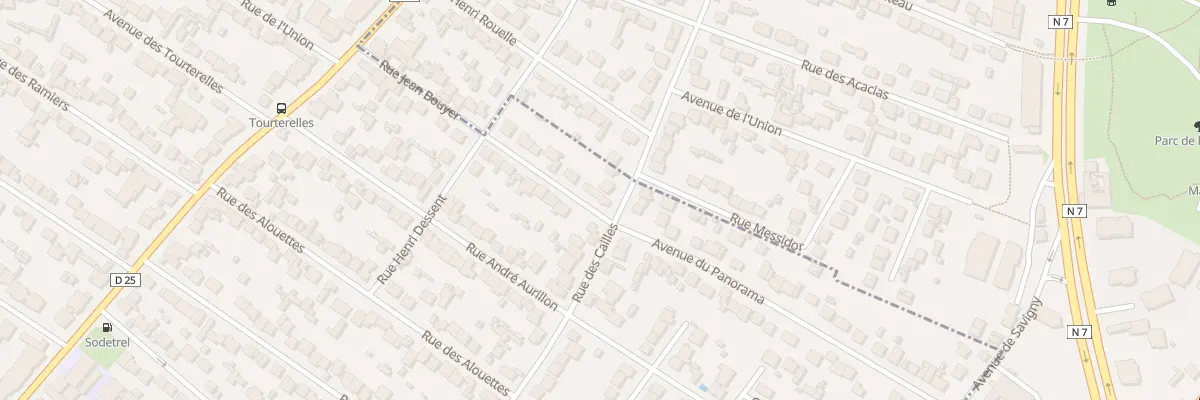 Plan du 93 Rue des Cailles à Savigny-sur-Orge