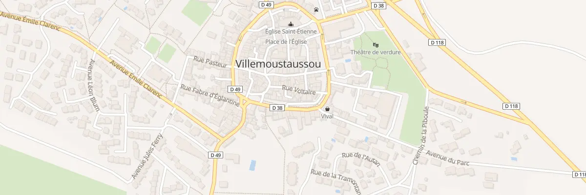 Plan du 12 Bd du General Aymard à Villemoustaussou