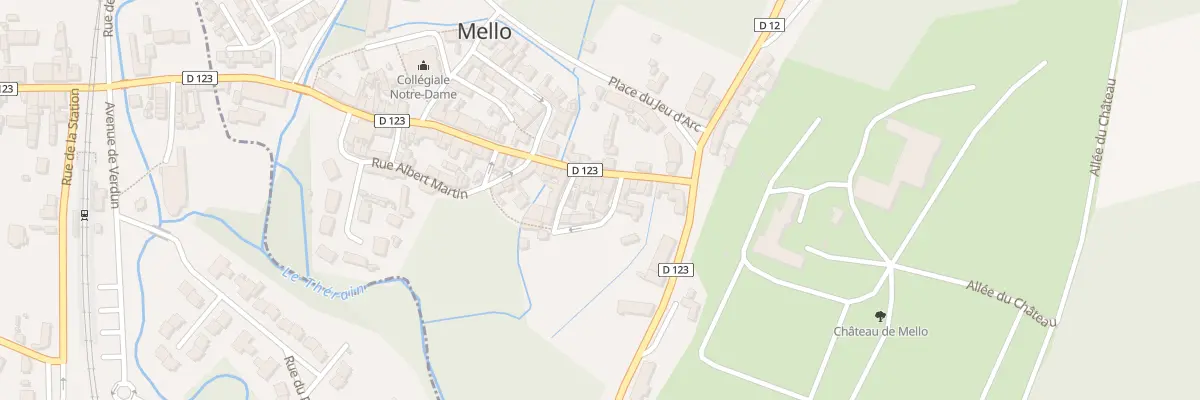 Plan du 5 Gr Grande Rue à Mello